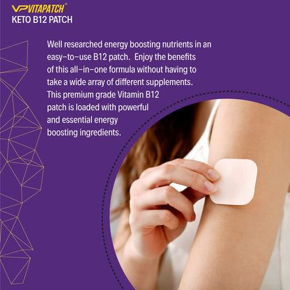 Parche de vitamina B12 con guaraná VitaPatch vista frontal