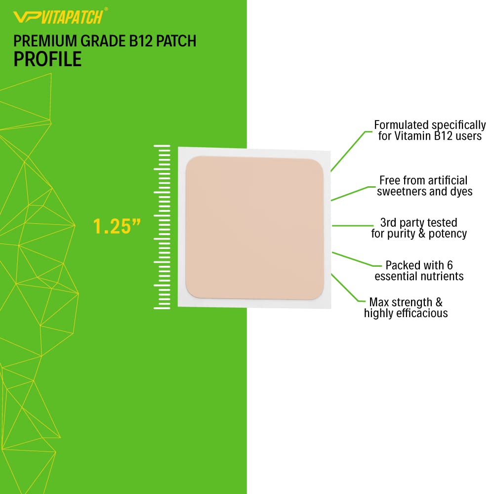 Parche VitaPatch de vitamina B12 closeup