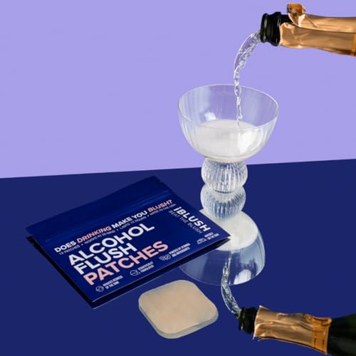 Parches IBLUSH con copa de champagne