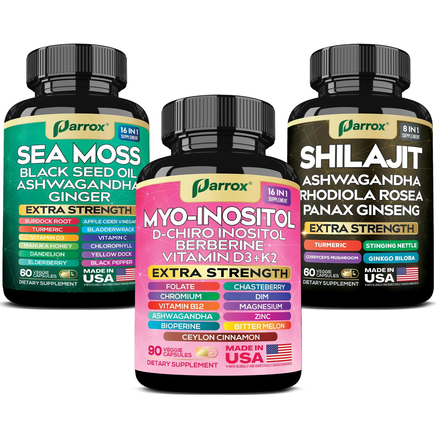 Parrox Myo Inositol suplemento energía y equilibrio