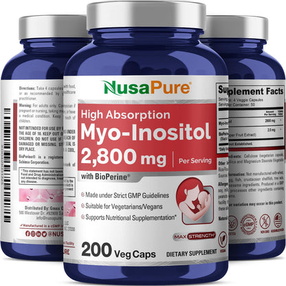 Parte posterior del envase NusaPure con información nutricional