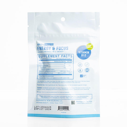 Parte posterior goma BioMiracle Energy B12