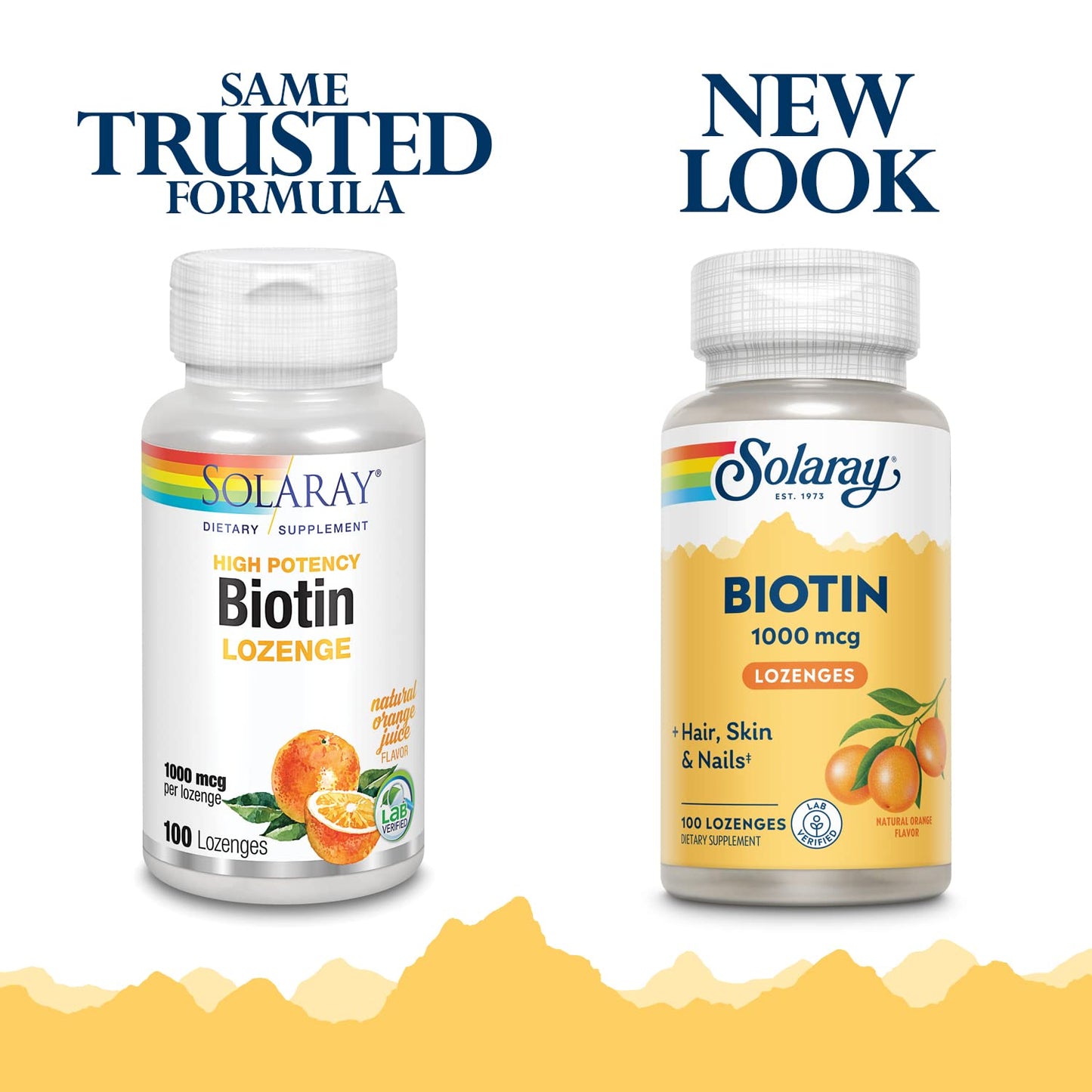Pastillas Biotina Solaray 1000 mcg close-up