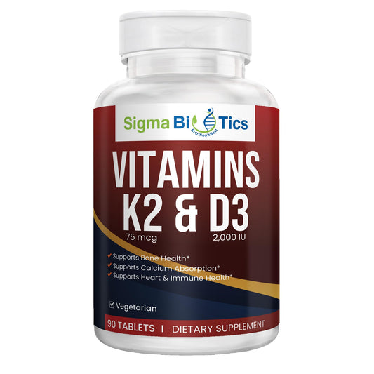 Pastillas masticables vitamina D3 K2 SigmaBiotics