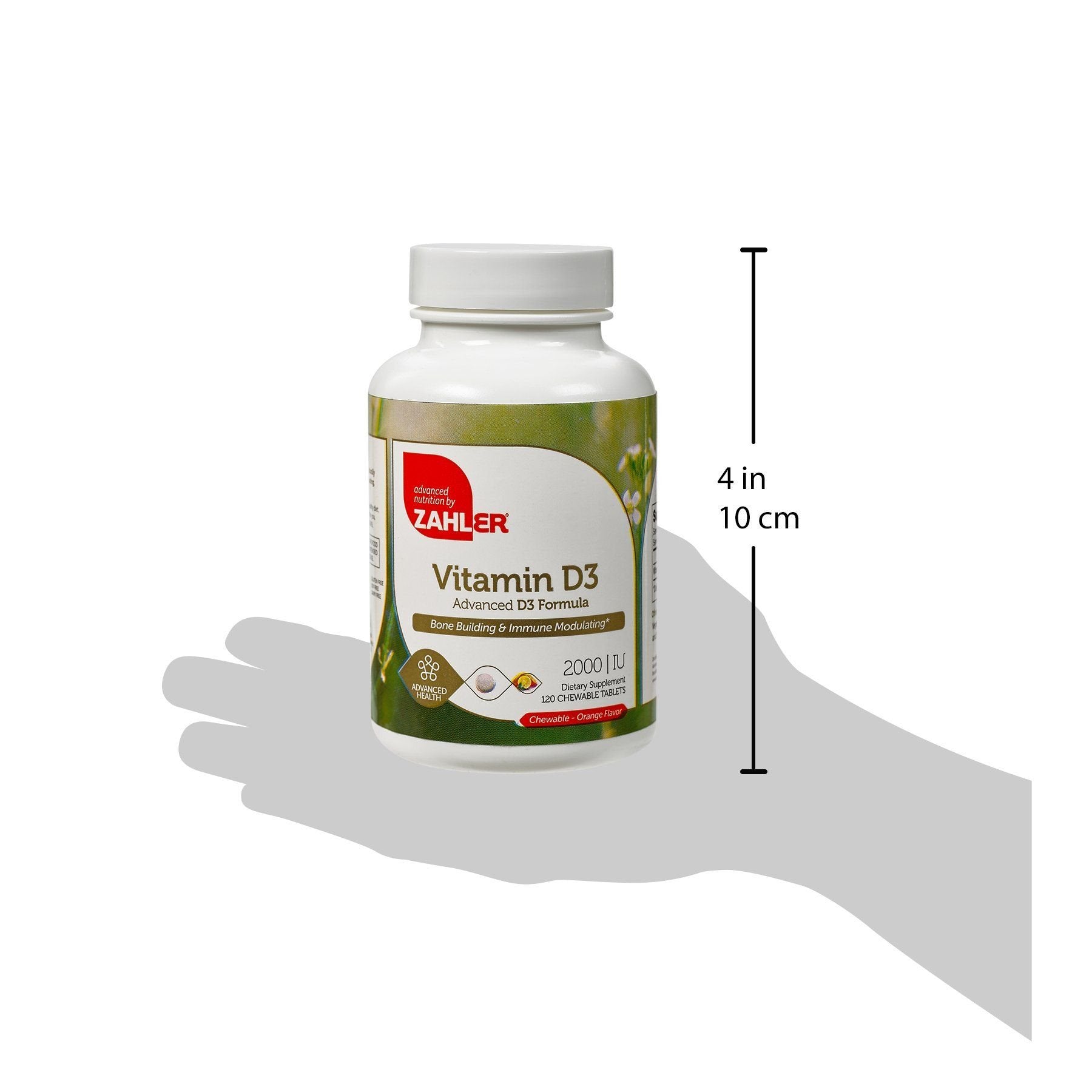 Pastillas masticables Zahler vitamina D 2000 UI para adultos