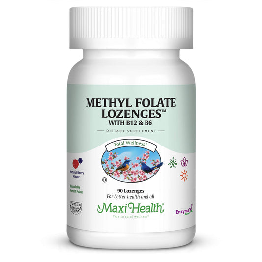 Pastillas metilfolato Maxi Health sabor frutos del bosque 90 tabletas
