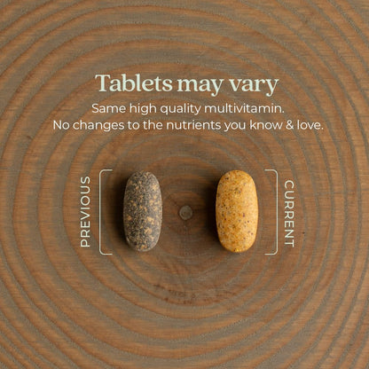 Pastillas variación multivitaminas New Chapter.