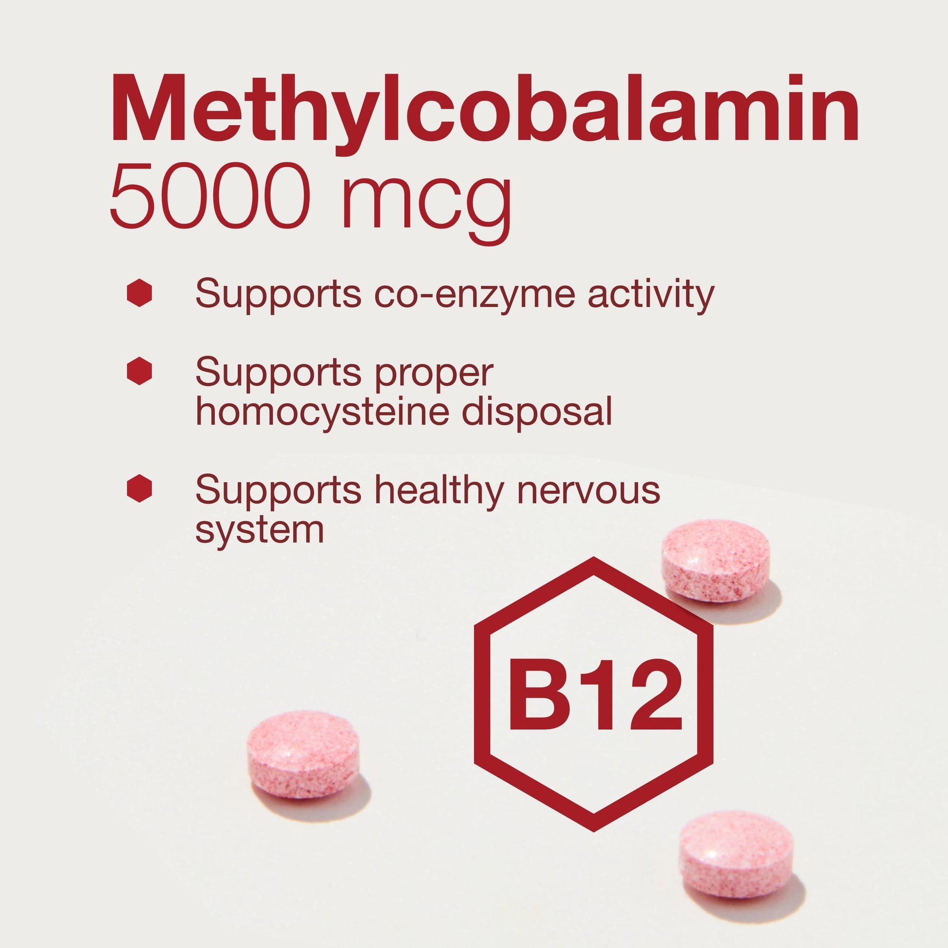 Pastillas Protocol Methyl B12 5000mcg para salud cerebral