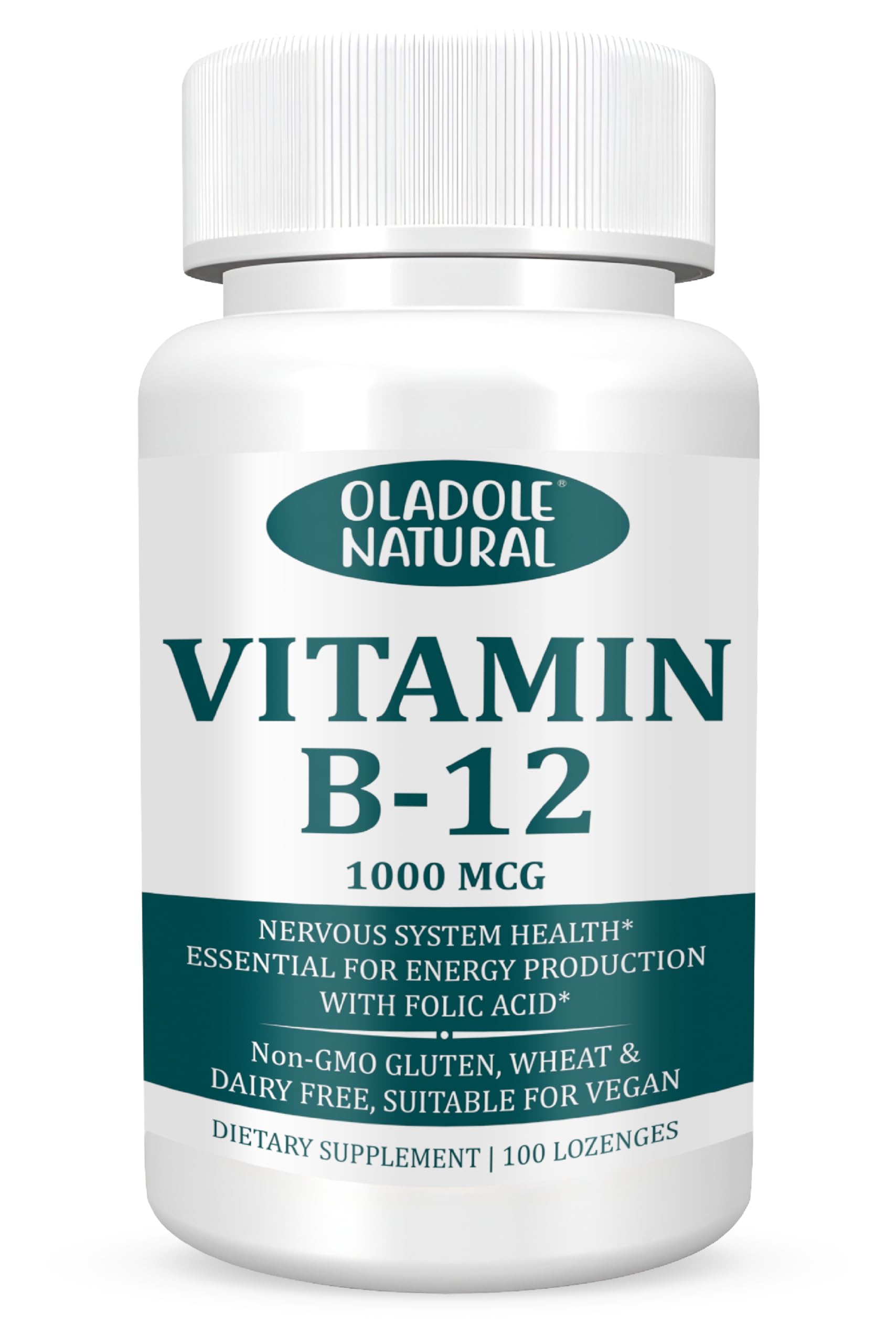 Pastillas vitamina B12 Oladole Natural sabor cereza negra