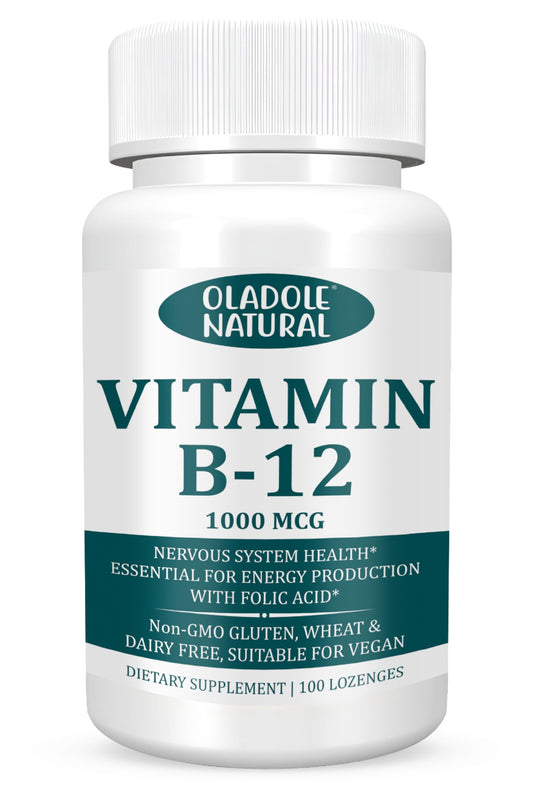 Pastillas vitamina B12 Oladole Natural sabor cereza negra