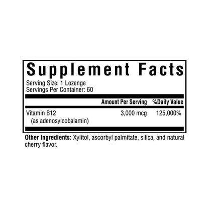 Pastillas de vitamina B12 sin metilo Adeno B12 Seeking Health