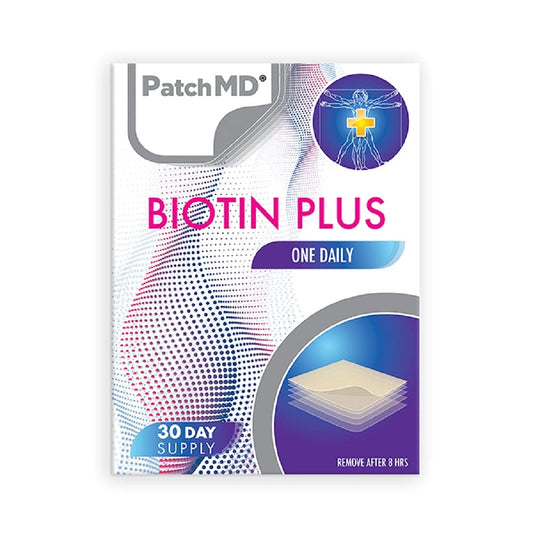 Parches PatchMD Biotina Plus para fortalecer cabello 30 días