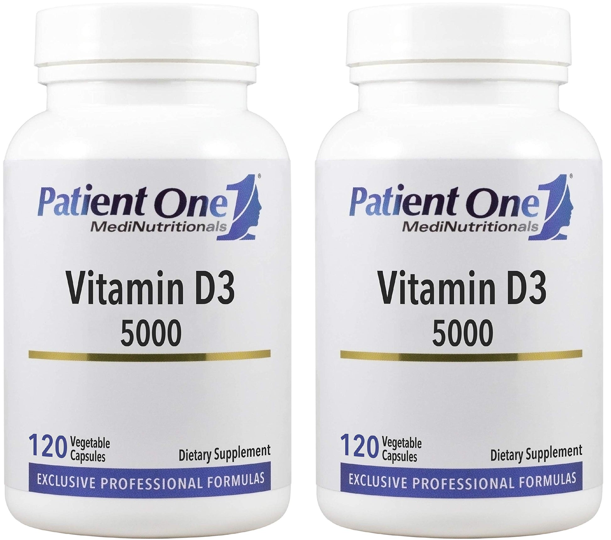 Patient One Vitamina D3 5000 UI suplemento salud inmune y ósea