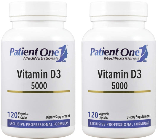 Patient One Vitamina D3 5000 UI suplemento salud inmune y ósea