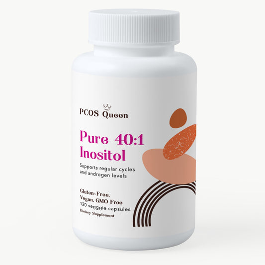 PCOS Queen suplemento Inositol 40:1 apoyo fertilidad y piel mujeres