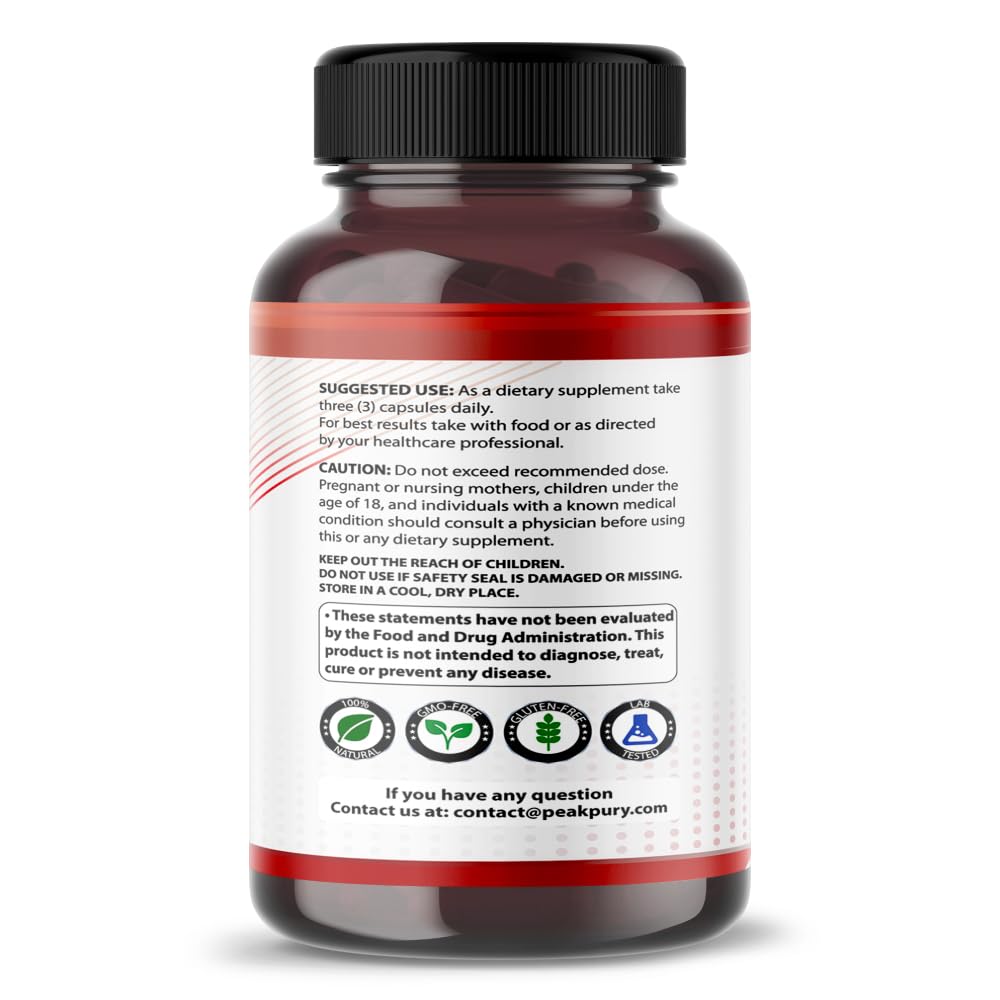 Suplemento PEAKPURY cápsulas para fuerza y bienestar activo
