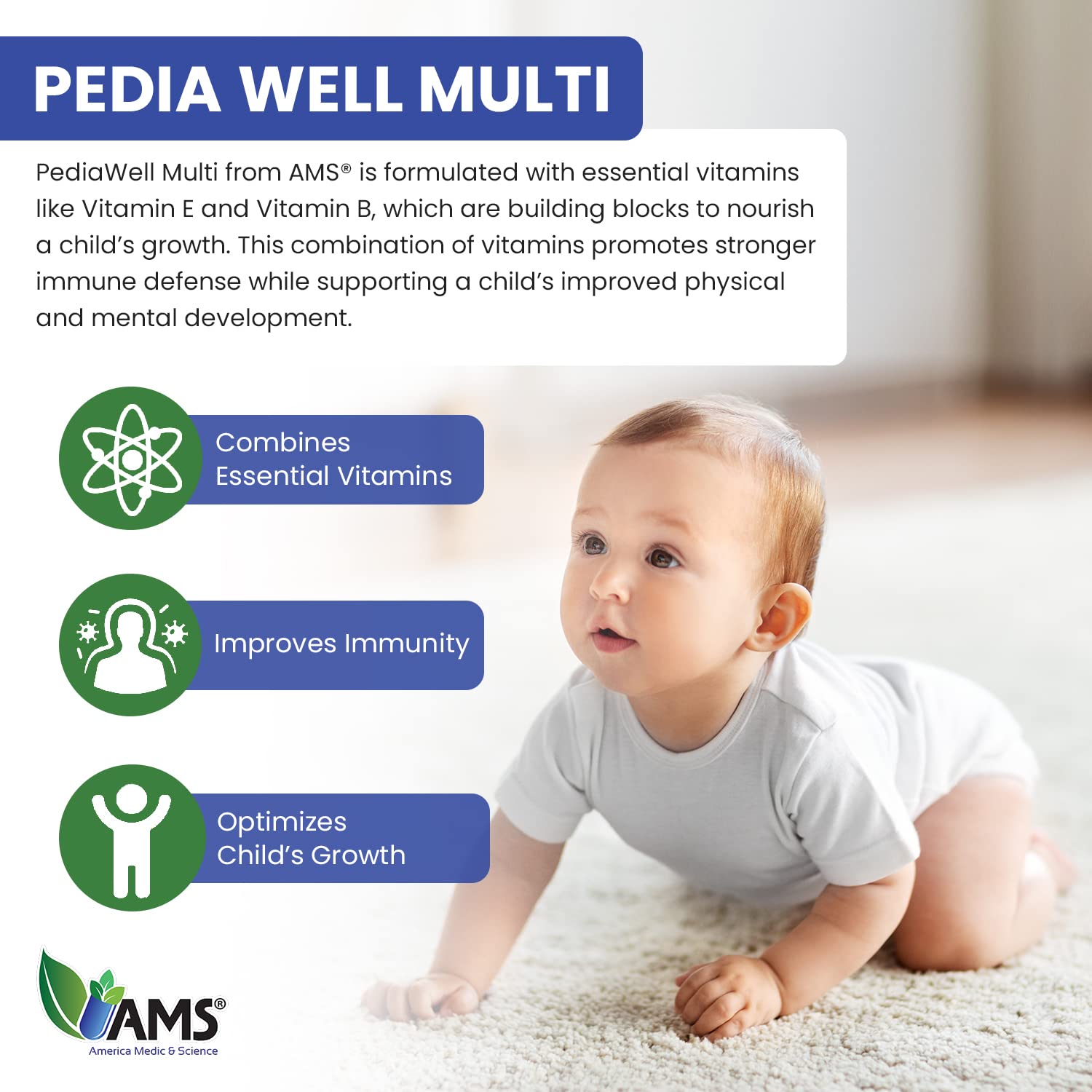 PediaWell Multi - Vitaminas para bebés con Vitamina C