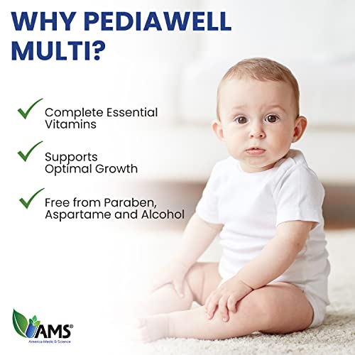 PediaWell Multi - Vitaminas para niños para hábito saludable diario