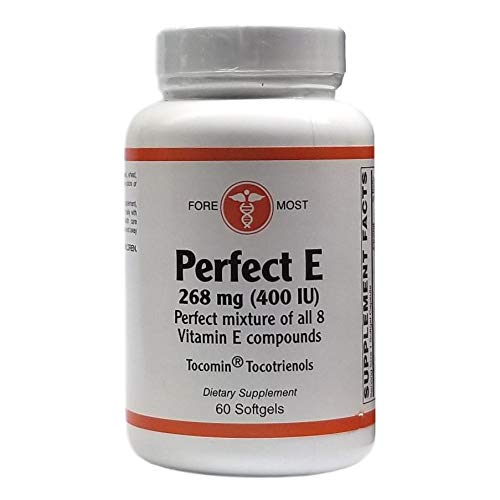 Envase de Perfect E 60 cápsulas blandas vitamina e