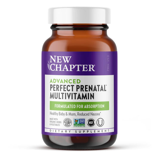 Perfect Prenatal New Chapter paquete 96 tabletas vacuna prenatal orgánica