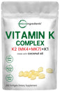 Perlas de vitamina K de Micro Ingredients con aceite de coco.