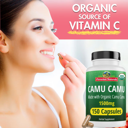 Peruvian Naturals suplemento natural vitamina C Camu Camu pura