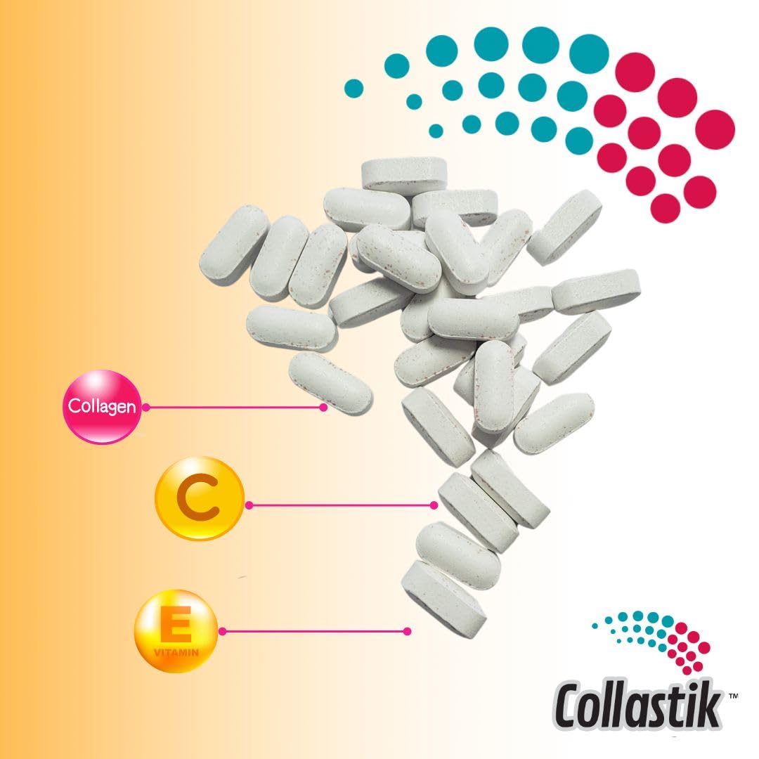 Tabletas Collastik con colágeno y biotina para salud capilar y cutánea