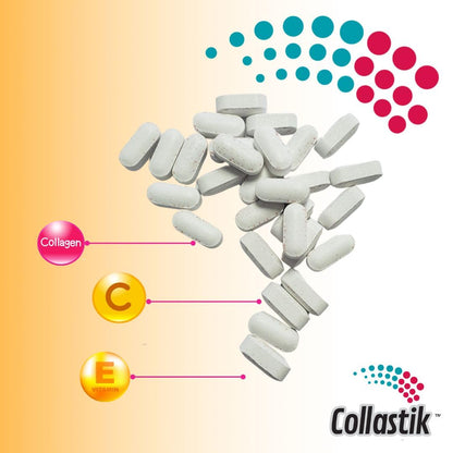 Tabletas Collastik con colágeno y biotina para salud capilar y cutánea