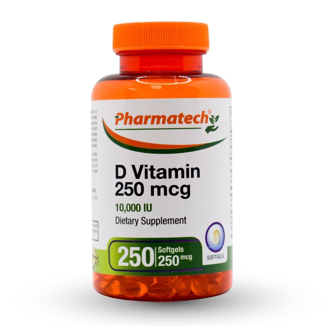 PHARMATECH vitamina d3 10000 ui botella cápsulas blandas