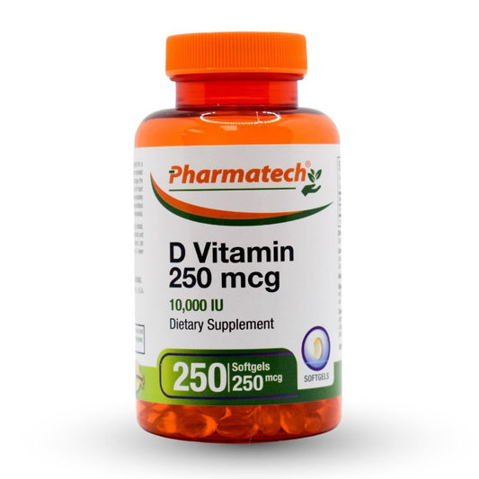 PHARMATECH vitamina d3 10000 ui botella cápsulas blandas