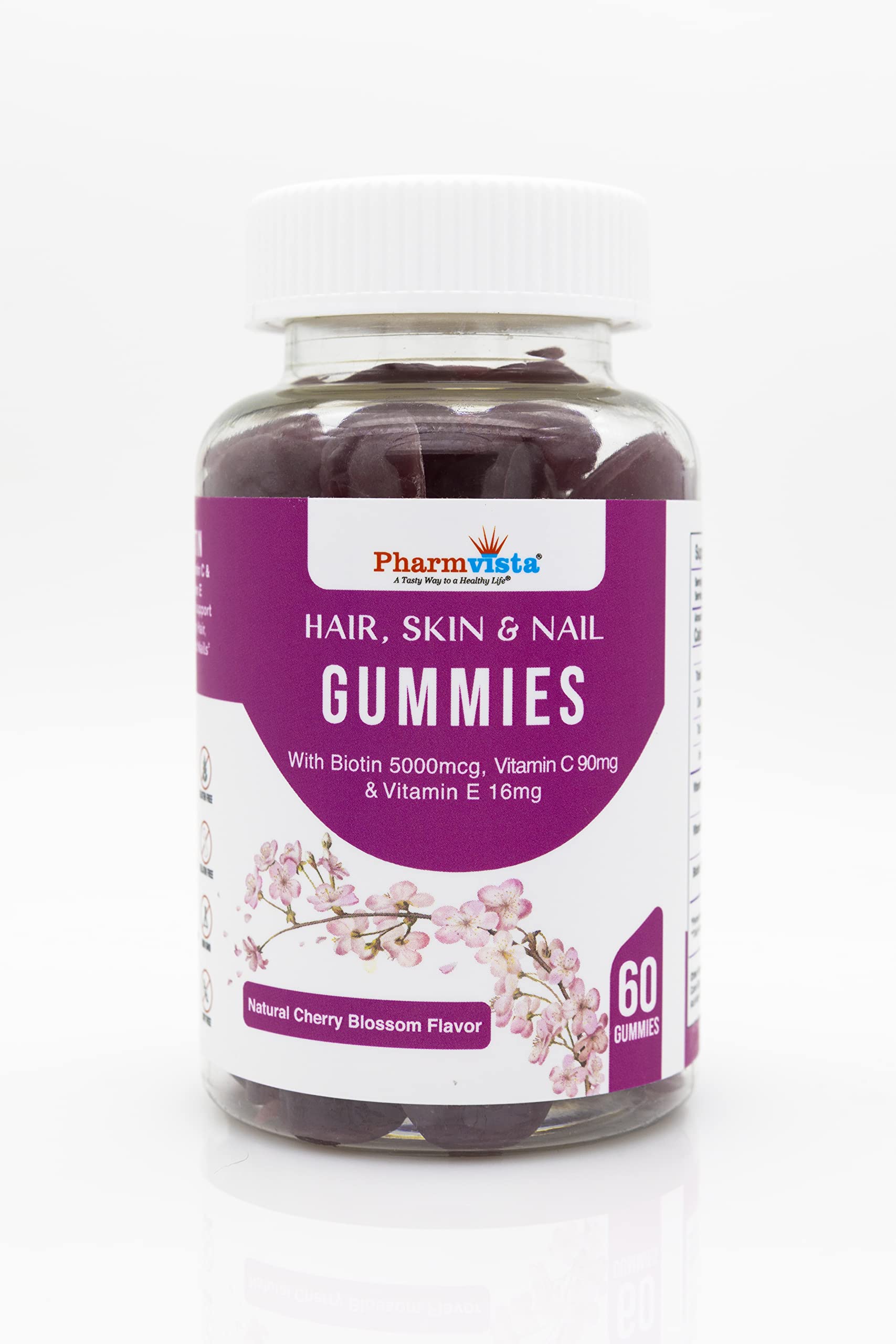 Pharmvista gominolas rojo para cabello piel uñas