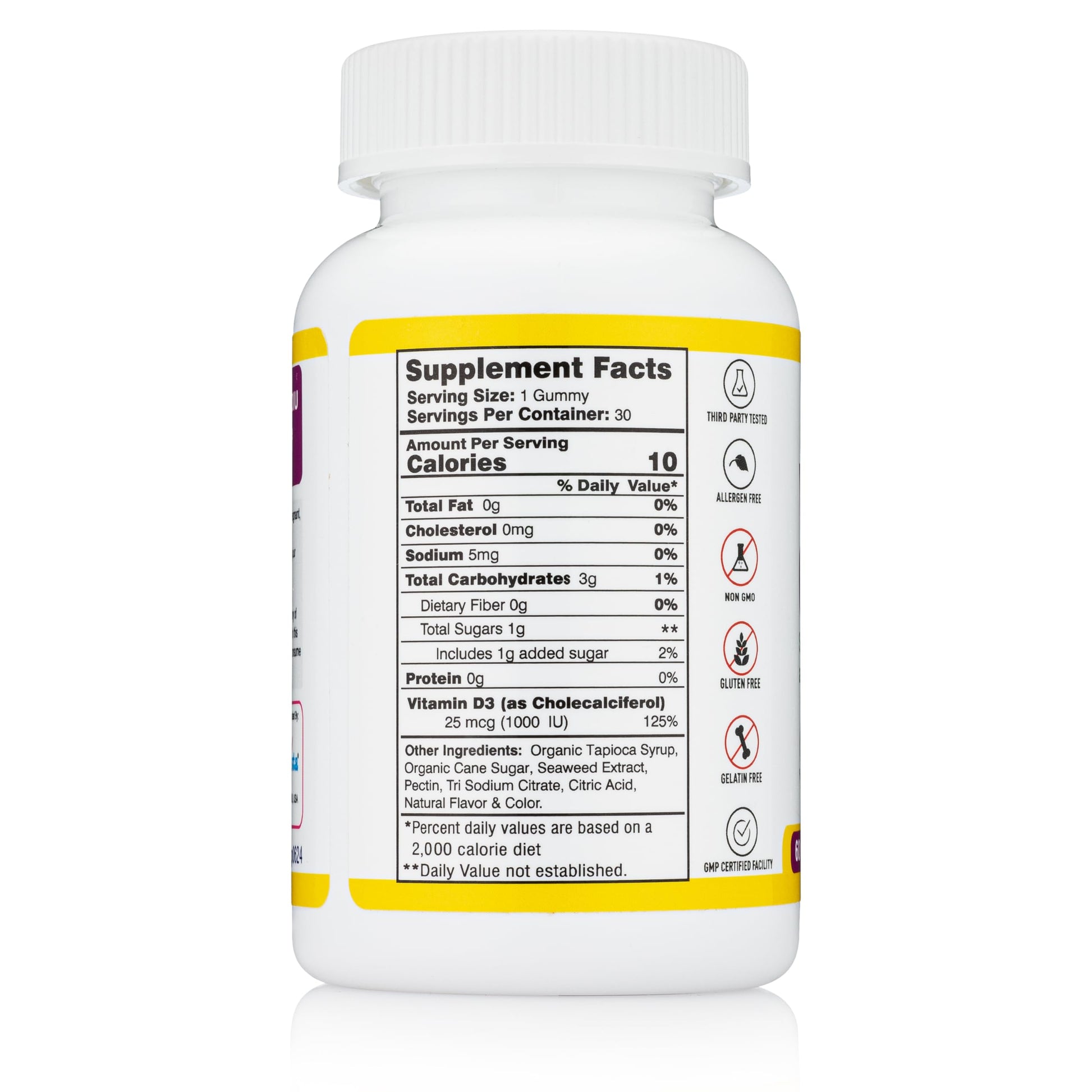 Pharmvista gomitas no ogm sabor piña suplemento vitamina d3