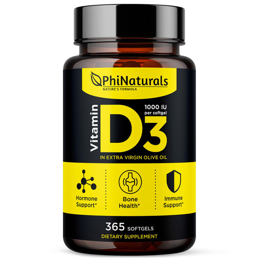PhiNaturals vitamina D3 1000 UI cápsulas blandas frasco