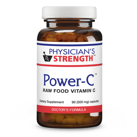 Physician's Strength Power-C cápsulas vitamina c cruda