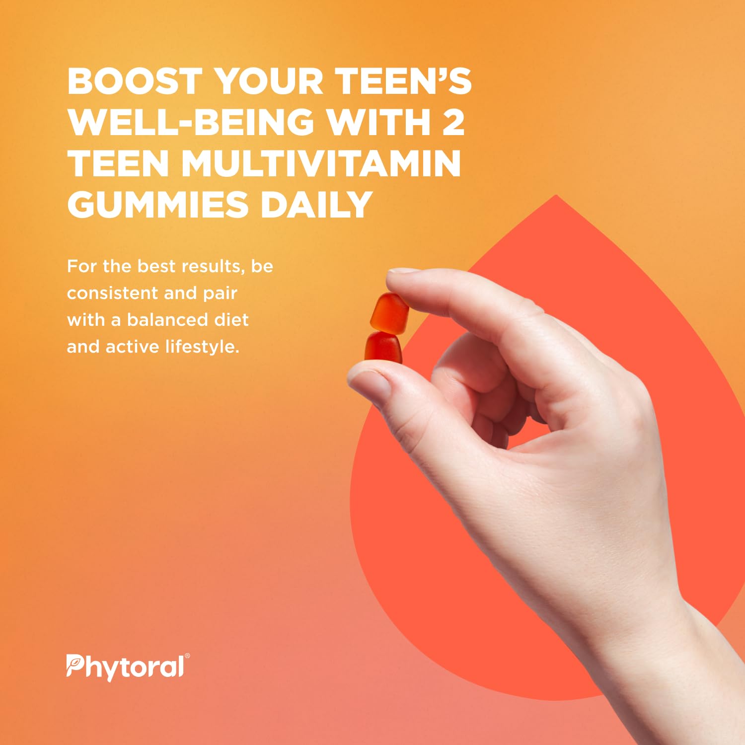 Suplemento vitamínico en gomitas para jóvenes