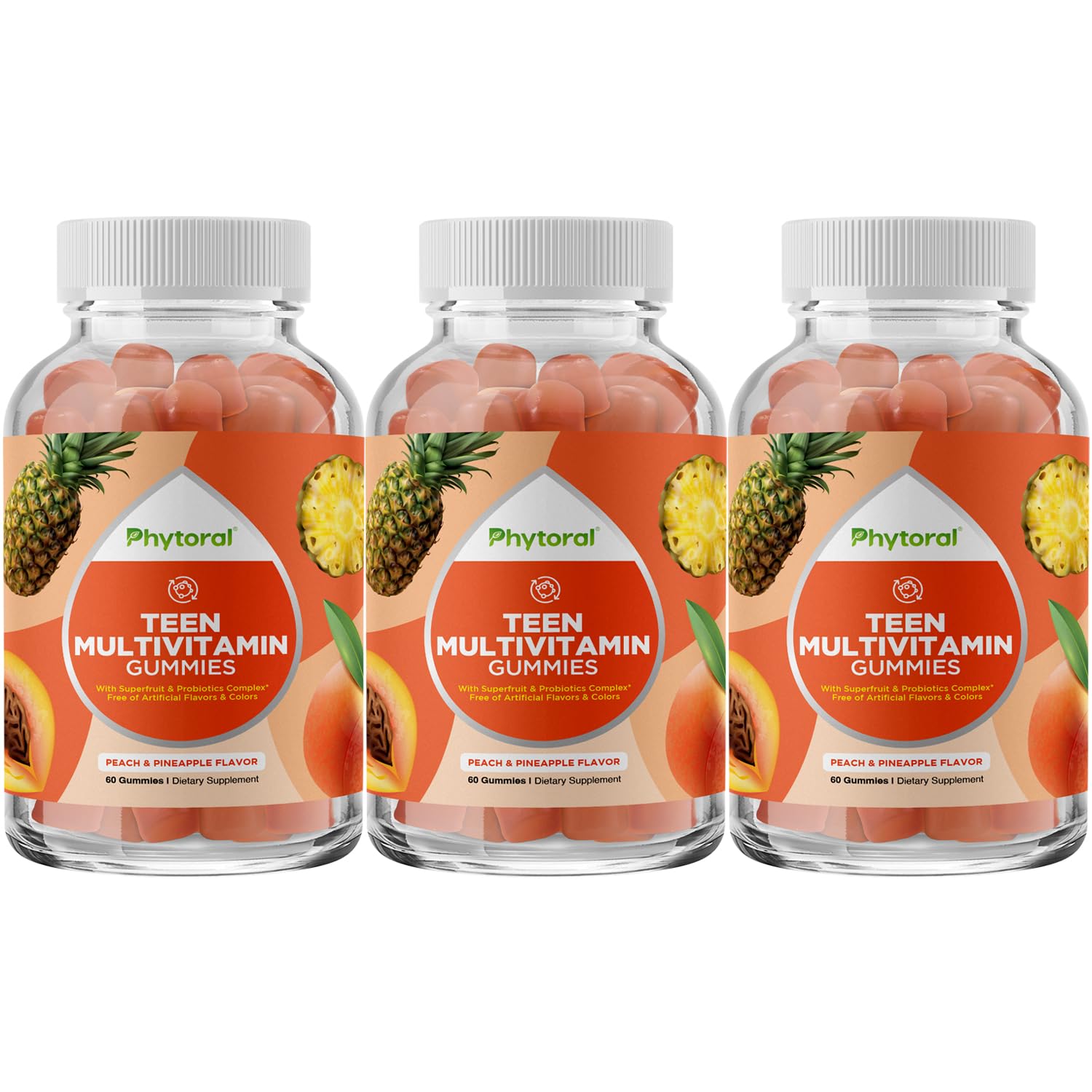 Gomitas multivitamínicas para adolescentes sabor fruta