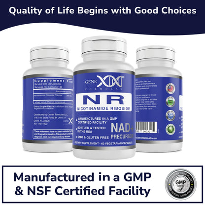 Píldoras Genex Formulas NR para salud y energía