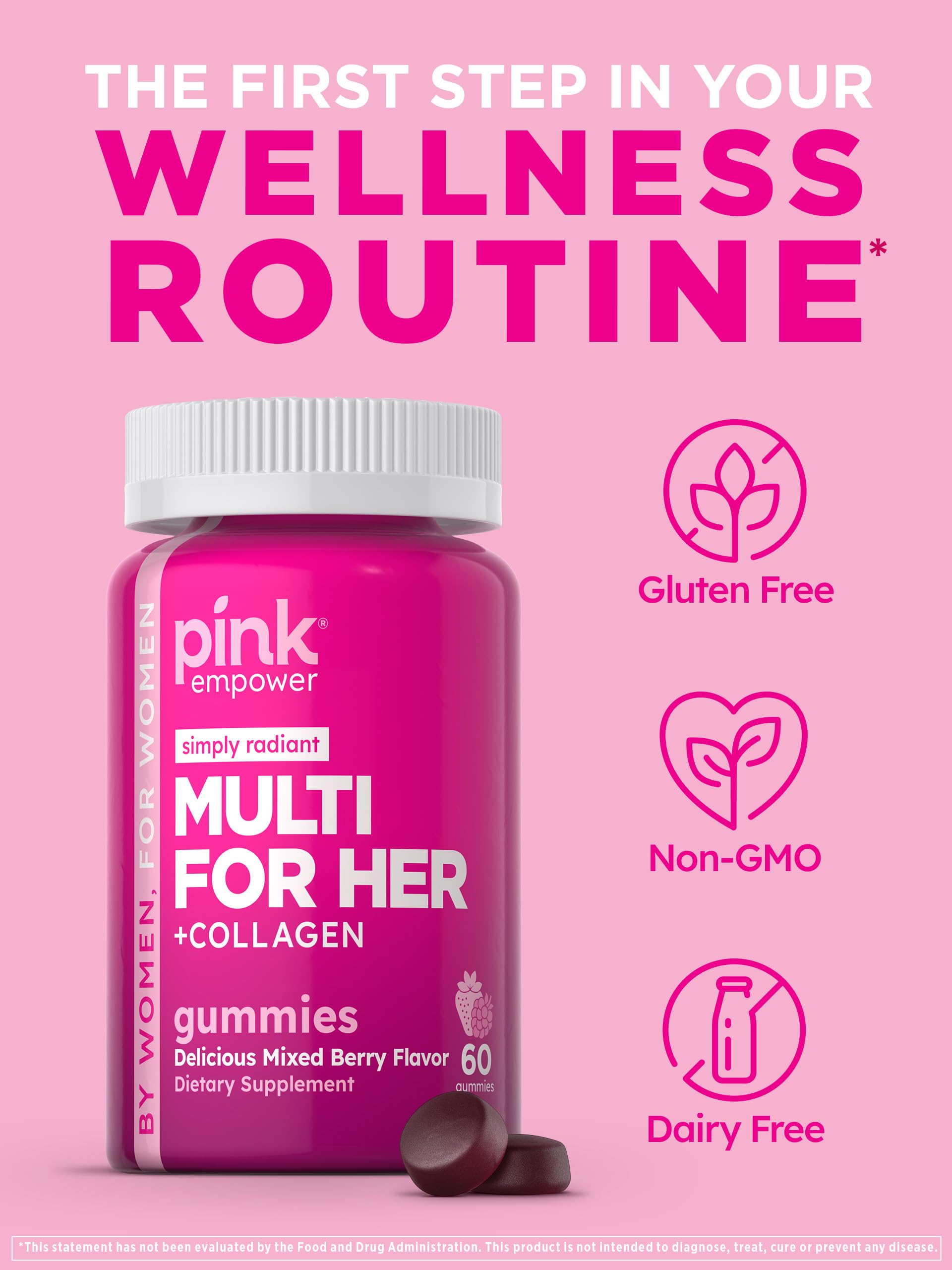 PINK multivitamínico para la rutina de bienestar