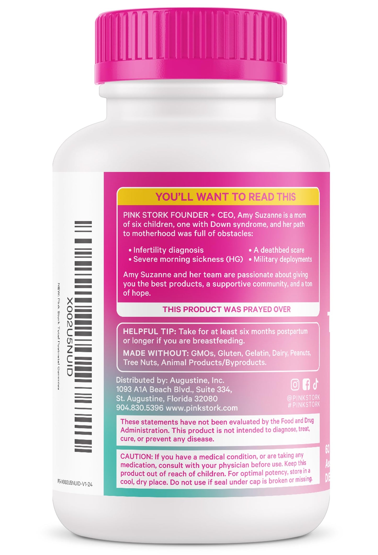 Pink Stork multivitaminas postnatales