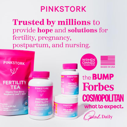 Pink Stork suplemento fertilidad sin gluten ni lactosa