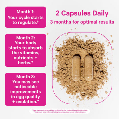Pink Stork vitaminas para ovulación y salud fértil en mujeres