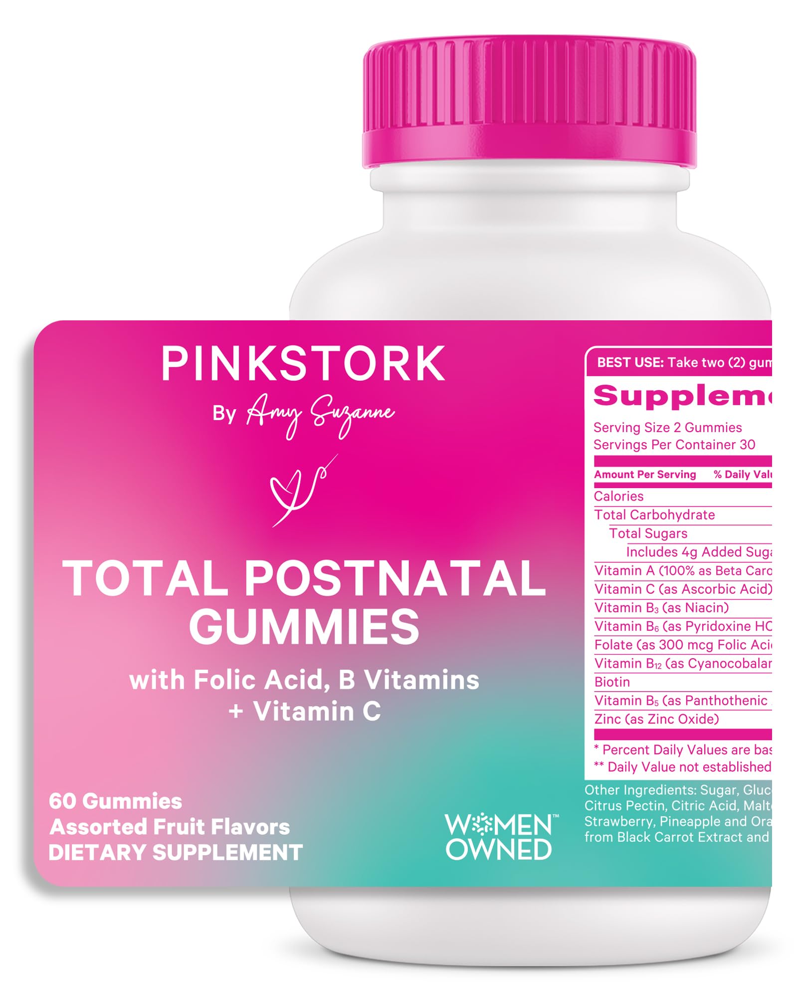 Pink Stork vitaminas postnatales gomitas