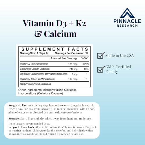 Suplemento Pinnacle Research con Bioperine para mejor absorción