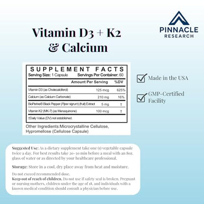 Suplemento Pinnacle Research con Bioperine para mejor absorción