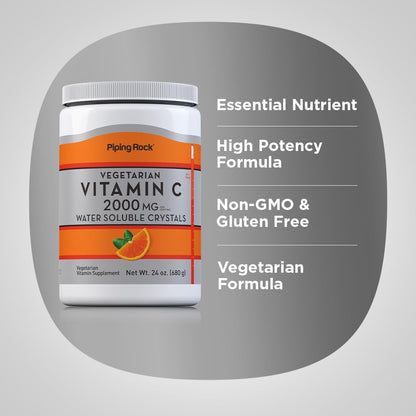 Piping Rock suplemento vitamina c ácido ascórbico