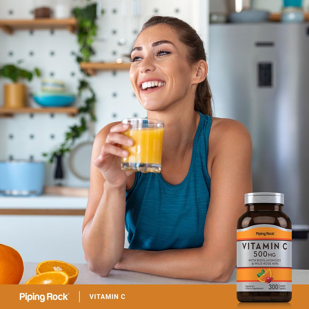 Frasco Piping Rock Vitamina C 500 mg imagen completa