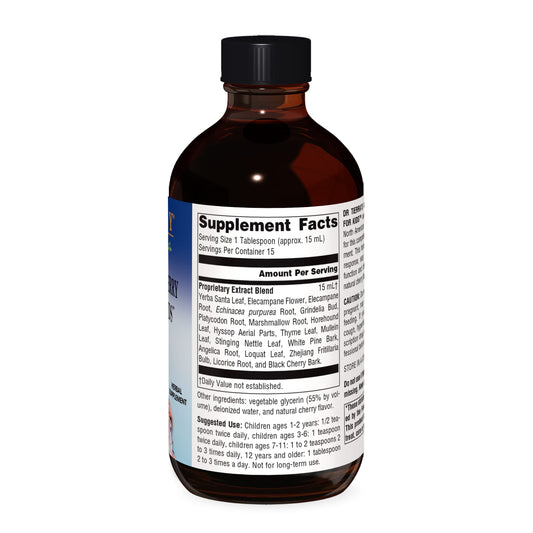 Botella jarabe corteza cereza niños Planetary Herbals