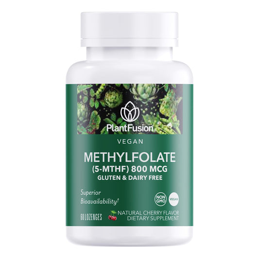PlantFusion metilfolato 5-MTHF vegano 60 pastillas sublinguales