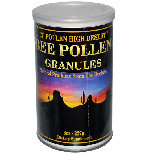 Polen de abeja crudo CC Pollen 8 oz envase frontal