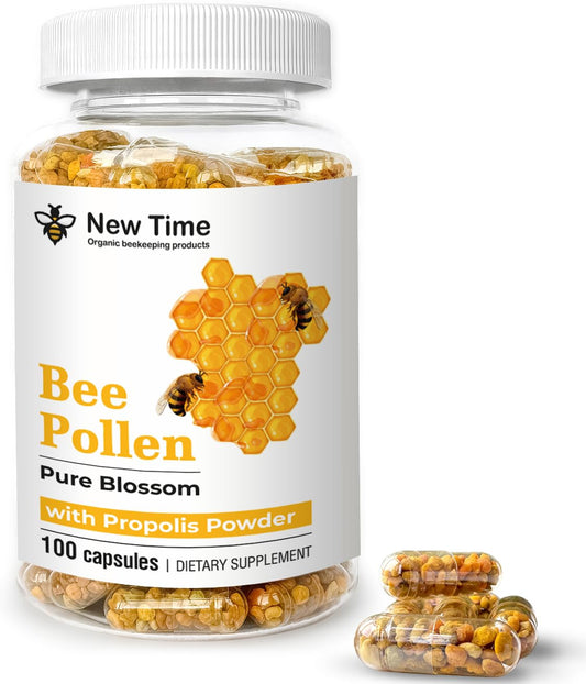 Polen de abeja orgánico cápsulas 100 pack New Time